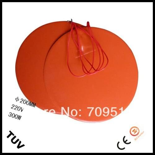 Flexible Silicone Heater 200mm Round 24v@200w
