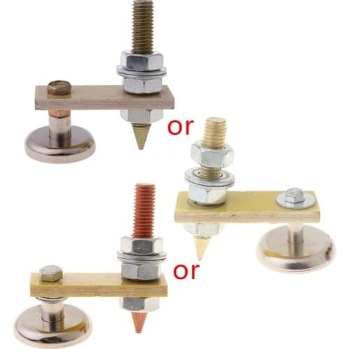 Strong Magnetic Ground Clamp Connector with Conductive Rod Stud for Welding Machine Auto Bodywork Repair Tools