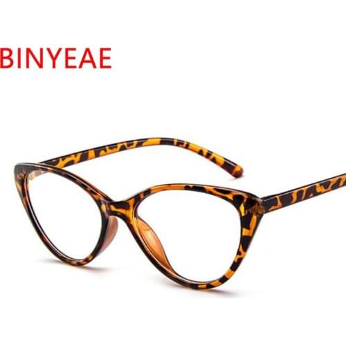 Small Cats Eye Glasses Women Transparent Eye Glasses Frames Fashion Brand Designer Fake Glasses Optical Black Spectacle Frame