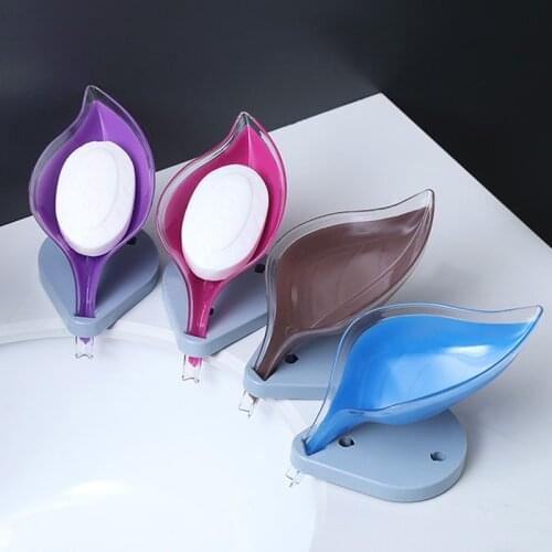 Leaf Shape Soap Box Bathroom Soap Holder Dish Storage Plate Tray Bathroom Soap Holder Case Bathroom Supplies Bathroom gadgets