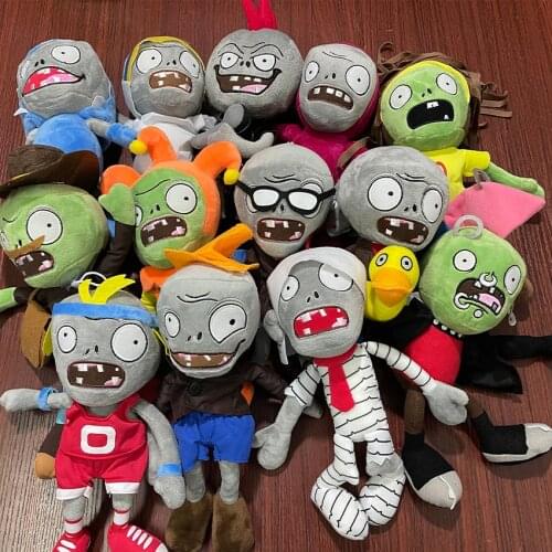 PVZ Plush Toys 30cm PVZ Hats Pirate Duck Zombies Plush Stuffed Toys Doll Gifts for Kids Children