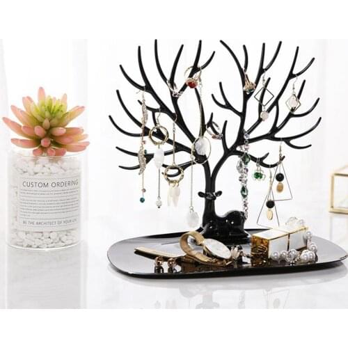 INS Photography Fawn Deer Head Jewelry Display Stand Background Ornaments Pendant Earrings Necklace Display Organizer Decoration