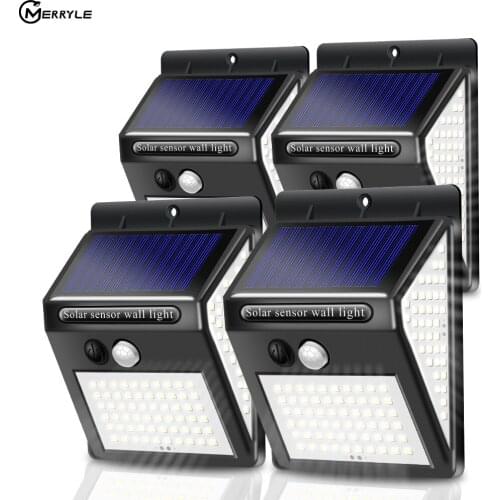 Led Solar Light Outdoor Motion Sensor Solar Wall Light IP65 Porch Emergency 100 140 160 Led Light For Street Garden Lighting