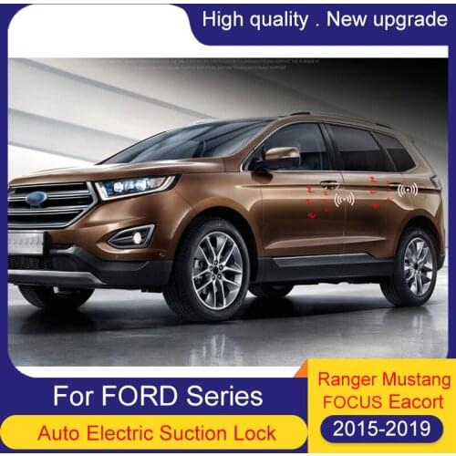Smart Auto Electric Suction Door Lock For FORD Ranger FOCUS Mondeo 2015-2019 Soft Close Door Super Silence Car Vehicle Door