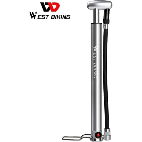 WEST BIKING 160PSI High Pressure Bicycle Pump Cycling Air Inflator MTB Bike Tyre Pump Bomba De Bicicleta AV/FV Bike Tire Pump