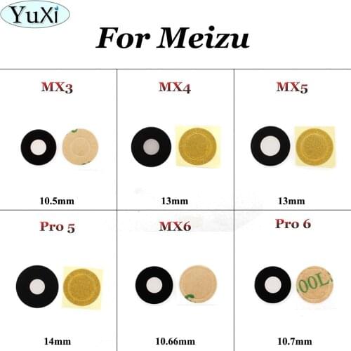 YuXi For Meizu Mini Pro 6/Pro 5 MX6/MX5/MX4/MX3 Camera Glass Lens Replacement Back Cover