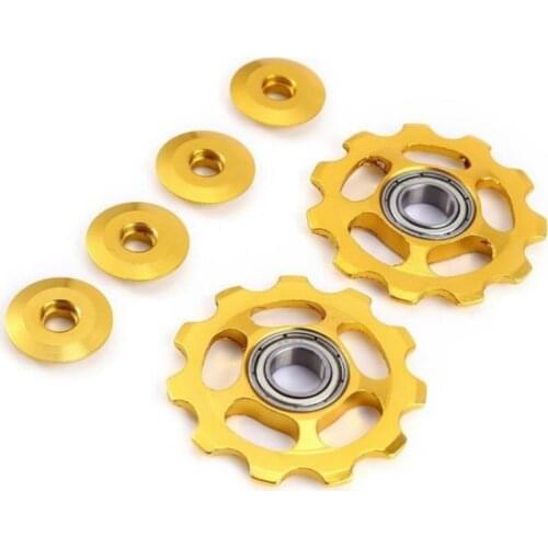 11T MTB Bicycle Rear Derailleur Guide Pulleys Aluminum Alloy Bearing Jockey Wheel Road Bike Guide Roller Cycling Accessories