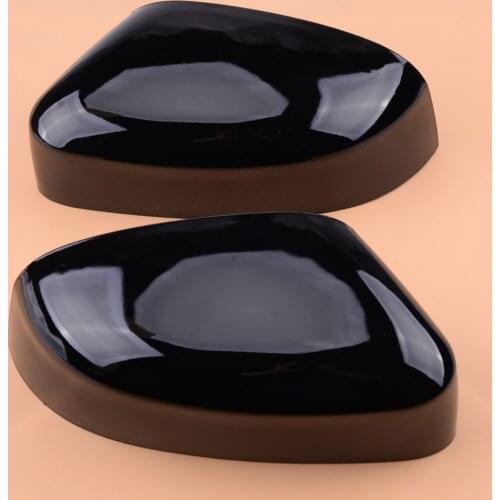 1 Pair Car Gloss Black Side Door Wing Mirror Cover Cap ABS fit for Ford Focus MK3 2012 2013 2014 2015 2016 2017 2018