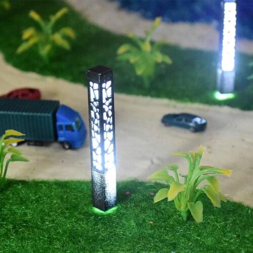 5pcs DIY Model Railway Train Street Lights Lamppost for Model Park Square Scenery Decorations