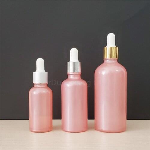 500pcs/lot 30ml 50ml 100ml glass dropper bottle, 30cc pink essential oil empty bottles