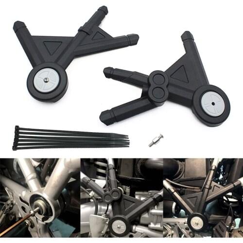 Black Side Frame Panel Guard Protector Cover For BMW R1200GS 2008-2012 2011 2009 2010 ABS Plastic