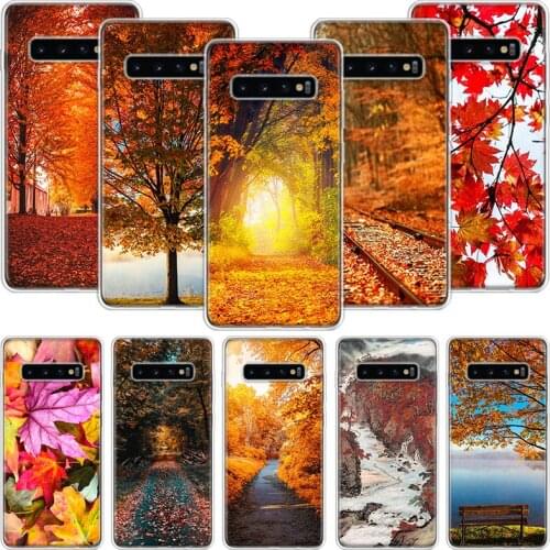 Leaves Maple Fall Autumn Phone Case For Samsung Galaxy A51 A71 A70 A50 A40 A30 A20E A10 A01 A21 A41 A20S A6 A7 A8 A9 Coque Cover