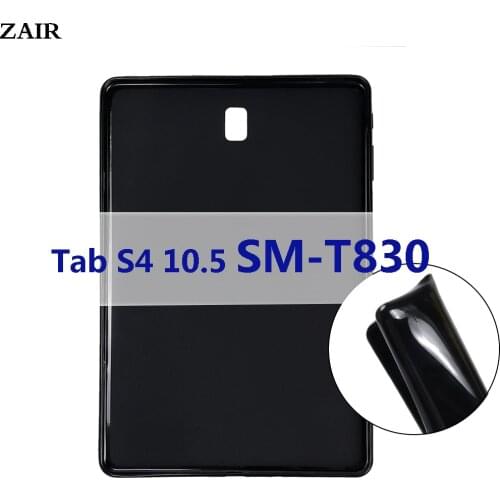 Case For Samsung Galaxy Tab S4 10.5 inch 2018 SM-T830 T835 Bendable Soft Silicone TPU Protective Shockproof Tablet Cover