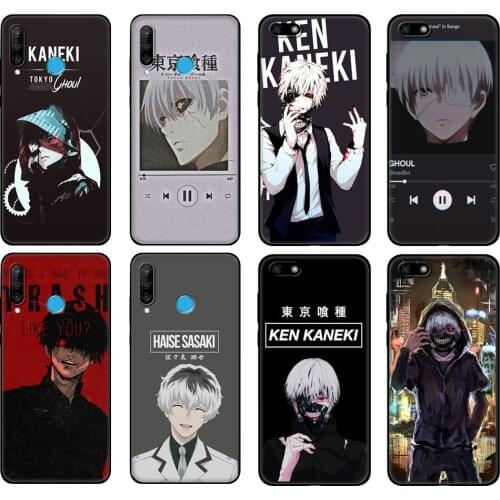 Black tpu Case For Huawei Honor 20 Lite 10 10i 20S 30S 30 Case Honor 7A 7s 7C 5.7 Case Cover japanese anime tokyo ghoul japan