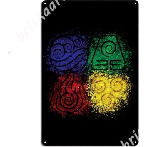 Four Elements Metal Signs Cinema Garage Bar Cave Garage Decoration Retro Tin sign Posters