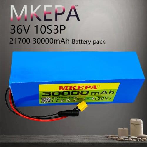 36V 30Ah battery 21700 10S3P 500W high power batteries 42V 30000mAh Ebike electric bicycle with BMS Protection