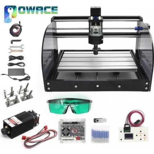 CNC 3-Axis 3018 Pro Max GRBL Laser Engraver Wood Router Offline DIY PBC Milling Engraving Machine+0.5W 500MW Laser
