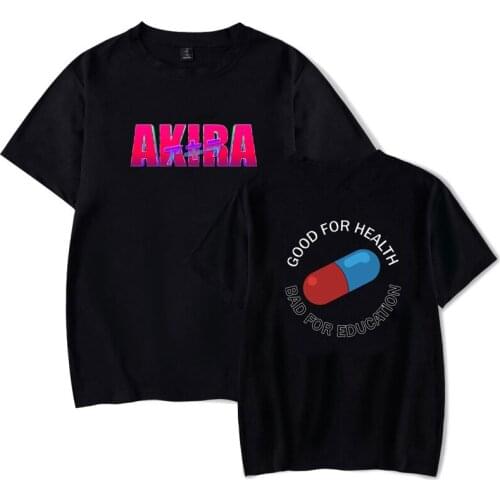 2021 NEW Funny Anime Akira Printed T-Shirt Boy Unisex Manga Clothes Casual Short Sleeve Mens O-neck Top Tee