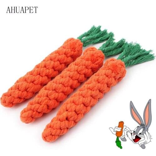 Carrot Dog Toy Chew Dental Toy For Dog Clean Teeth Rope Toys High QualityTeath Cleaning Outdoor Fun Training Funny Long Braided