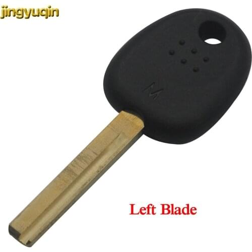 Jingyuqin 10pcs 0 Buttons Remote Modification Key Shell Case Fob For Hyundai Reina For Kia K2 Straight Installed Chip Left Blade