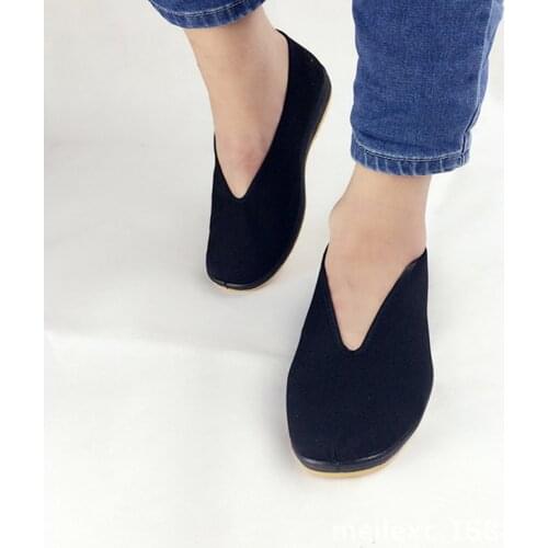 Chinese Traditional Old Beijing Shoes Kung Fu Tai Chi Shoes Rubber Sole Unisex Black Ace Martial Chinese Kung Fu Sneakers