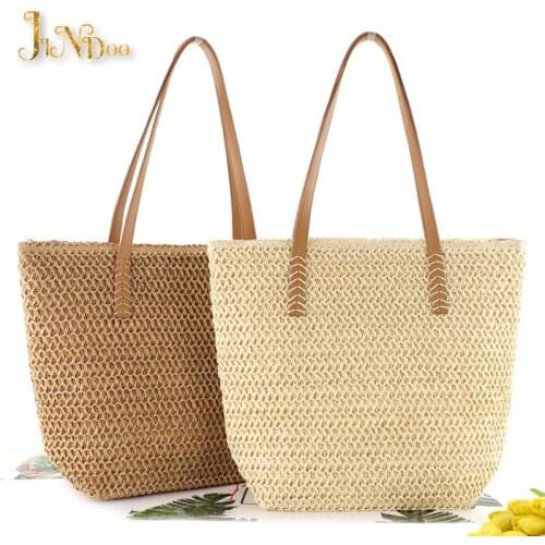 Summer Beach Tote Bag Women Bohemian Wind Womens Bag Trend 2021 Shopper Tote Pure Simple Travel Makeup Bag Female Purse Handbag