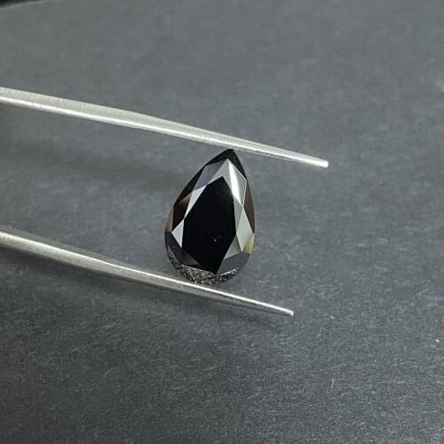 Meisidian Black Pear Cut 5x7MM Moissanite Loose Diamond Stones For Rings Making