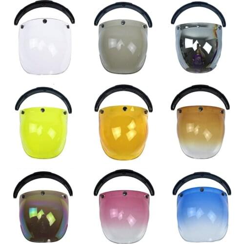 Headbone Helmets Bubble Visor Flip Up Lens Motorcycle vintage Multi Moto helmet Mask Windshield Sun Shade Shield Helmet Goggles