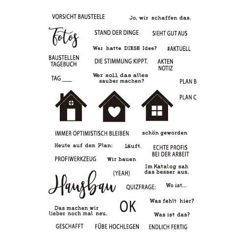 German word Transparent Clear Silicone Stamp/Seal for DIY scrapbooking/photo album Decorative clear stamp sheets A1491