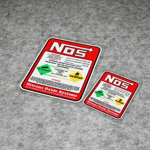 NO.S114 NOS Nitrous Oxide Systems Motorbike Car Reflective Safety Warning Stickers and Decals Modified Motorcycle Decal