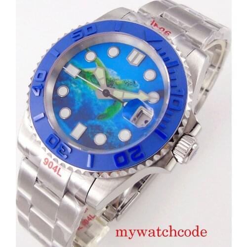 New High Quality 40mm Bliger Mechanical SUB Automatic Mens Watch Sapphire Glass Luminous Marks 904L Oyster Bracelet