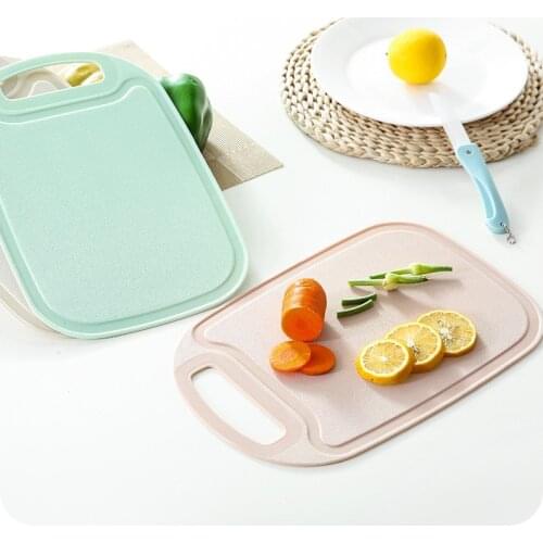 New Kitchen Plastic Chopping Block Meat Vegetable Cutting Board Non-slip Anti Overflow With Hang Hole Chopping Board