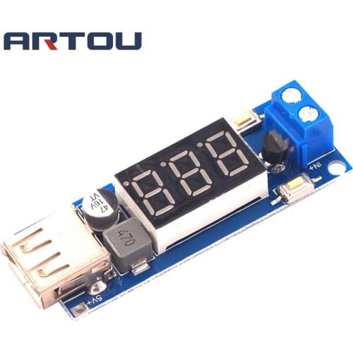12V to 5V step-down module DC-DC 3A DC power module LED battery car voltmeter