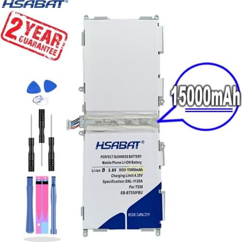 New Arrival [ HSABAT ] 15000mAh EB-BT530FBU Replacement Battery for Samsung Galaxy Tab4 Tab 4 SM-T530 T533 T535 T531 T535 T537