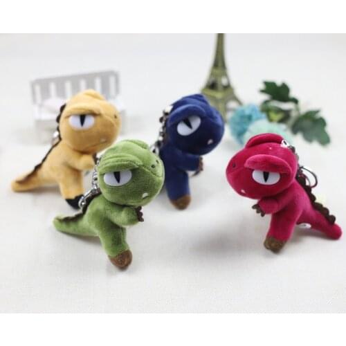 Stylish Variety of dinosaur Favorite Pendant cute Exquisite decoration Keychain 12cmplush Star same style soft doll wedding gift