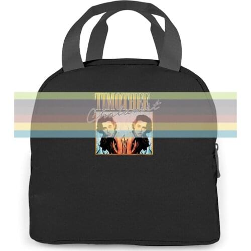 Timothée Chalamet - Vintage 90s Inspired for wo Movie women men Portable insulated lunch bag adult