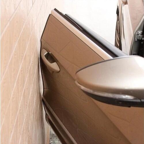 8M 10M Universal Car Door Scratch Protector Strips Rubber Edge Doors Moldings Side Protector Black White Sticker