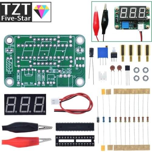 TZT 1 Set DC 3.5 ~ 25V VOT-8 DIY Voltmeter Kit Voltage Meter DIY Electronic Production Suite