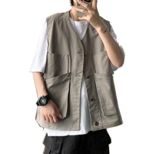 2021 Mens Vests Sleeveless Jacket Vest Spring Autumn Casual Travels Vest Thin Vest Waistcoat Male Clothes