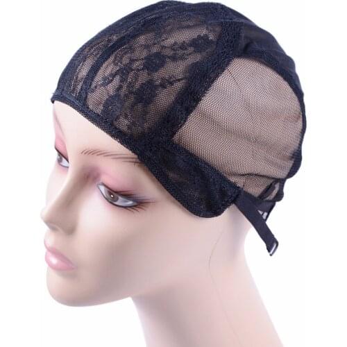 On Sale 5 Pcs/Lot Dome Cap For Wig Quality Promise Wig Making Tools Double Layer Lace Adjustable Wig Cap For Making Wig Hair Net