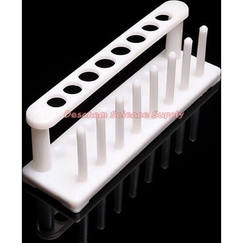 8-Hole,20mm&18mm,Lab Plastic Test Tube Rack Holder,Support Burette Stand