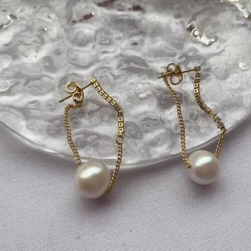 9.5-10mm round shape pearl real pearls drop round shape pearl