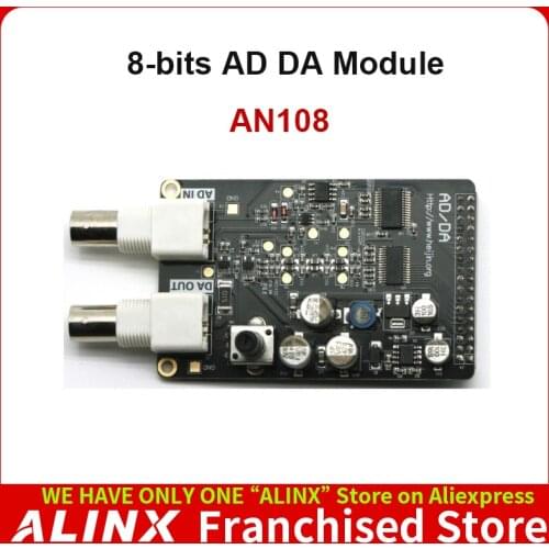 ALINX AN108: AD DA Module Data Acquisition Signal Source for FPGA Board