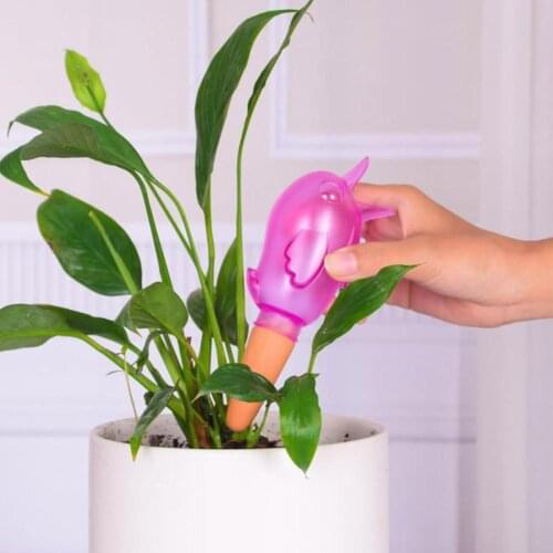 Auto Drip Irrigation Automatic Dripper Flower Pot Bird Flower Tools Waterer Bottle Home For Plants Shape Garden Drip Watere O8T5