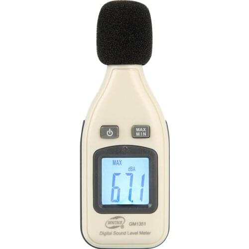GM1351 30-130dBA Digital Noise Sound Level Meter 1.5 dB Accuracy Decibel Logger Tester LCD Automatic Backlight