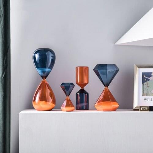 Two Color Hourglass Sand Timer Simple Style Home Decorations Bars Restarant Timer 60 minutes