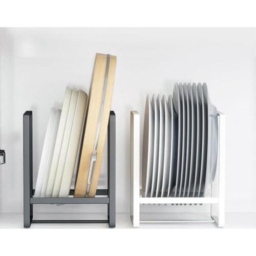 VIP exclusive New Kitchen Cabinet Storage Shelves Plates Dishes Rack Cutting Board Holder Bowl Cup Rack Multifunction Kitchen