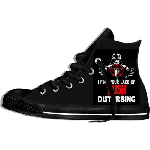 I find your lack of heavy metal disturbing Harajuku Lightweight High Top Canvas Shoes Men Women Casual Breathable Sneakers