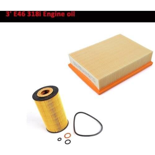 Engine oil filter and air filter for BM e46 318i 11421716192 13721730449 13721730946 one set two pcs