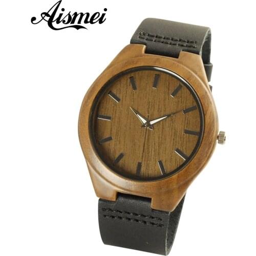 2018 New Arrival Wood watch Japanese Miyota Wristwatches Genuine Leather Bamboo Wooden Watches For Men Women Christmas Gifts